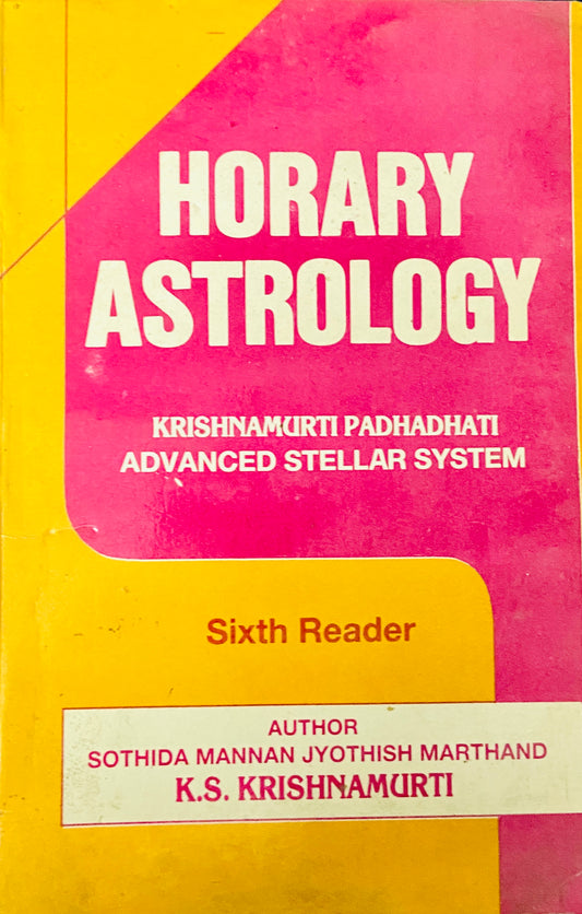 Horary Astrology by K S Krishnamurti