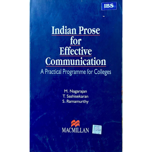 Indian Prose for Effective Communication by M Nagarajan