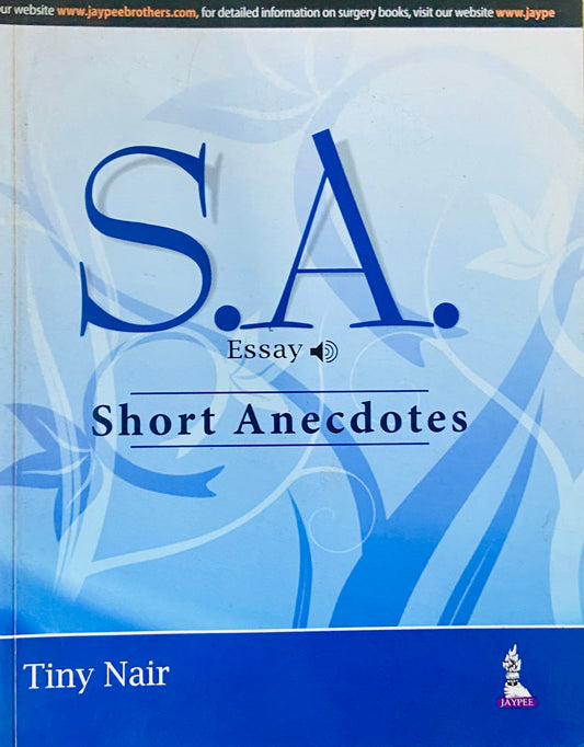 Short Anecdotes by Tiny Nair (p)