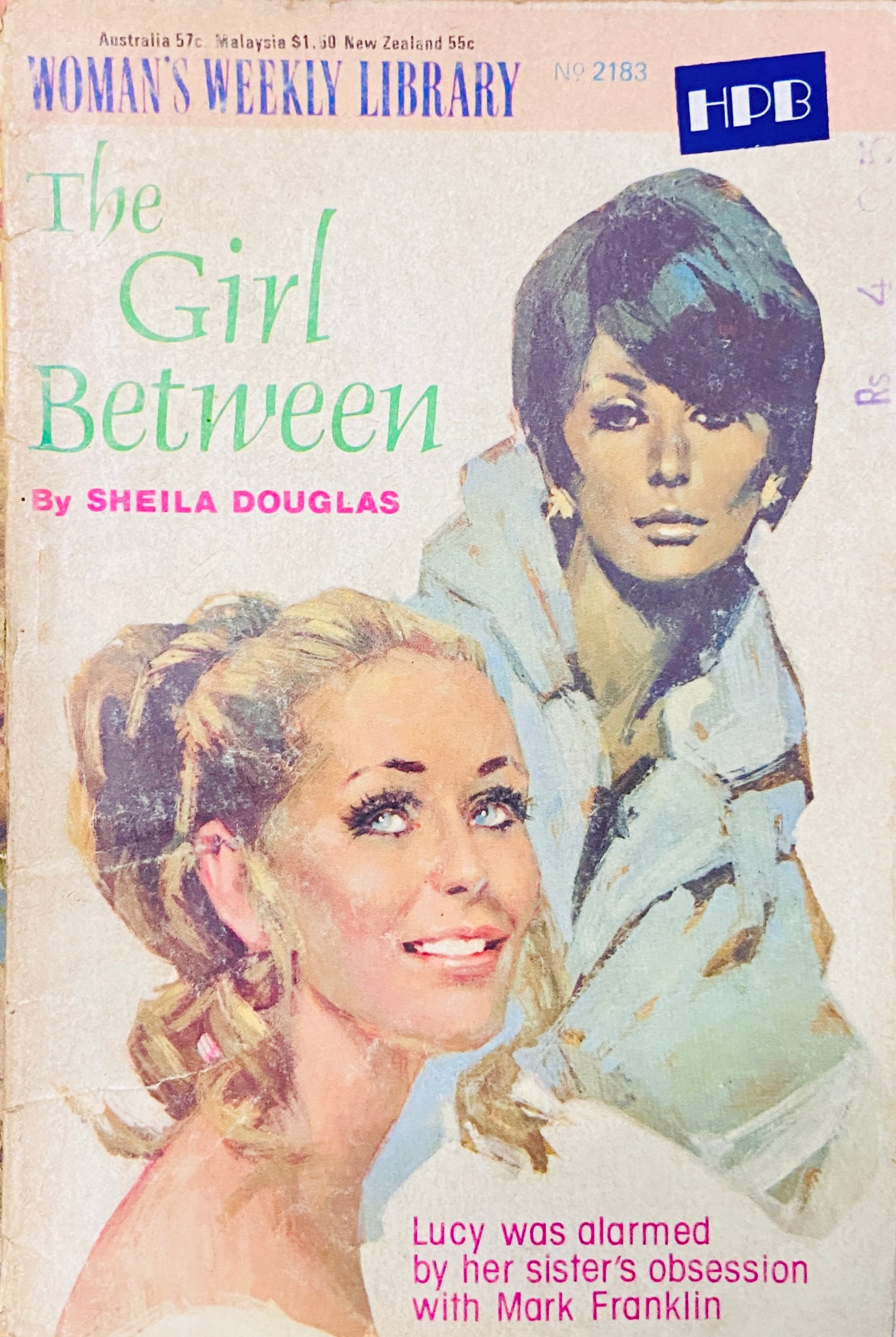 The Girl Between by Sheila Douglas