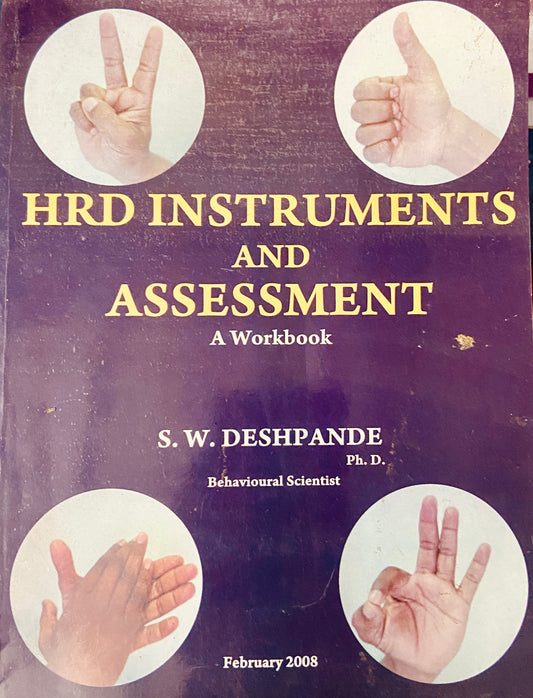 HRD Instruments and Assessment A Workbook by S W Deshpande (D)
