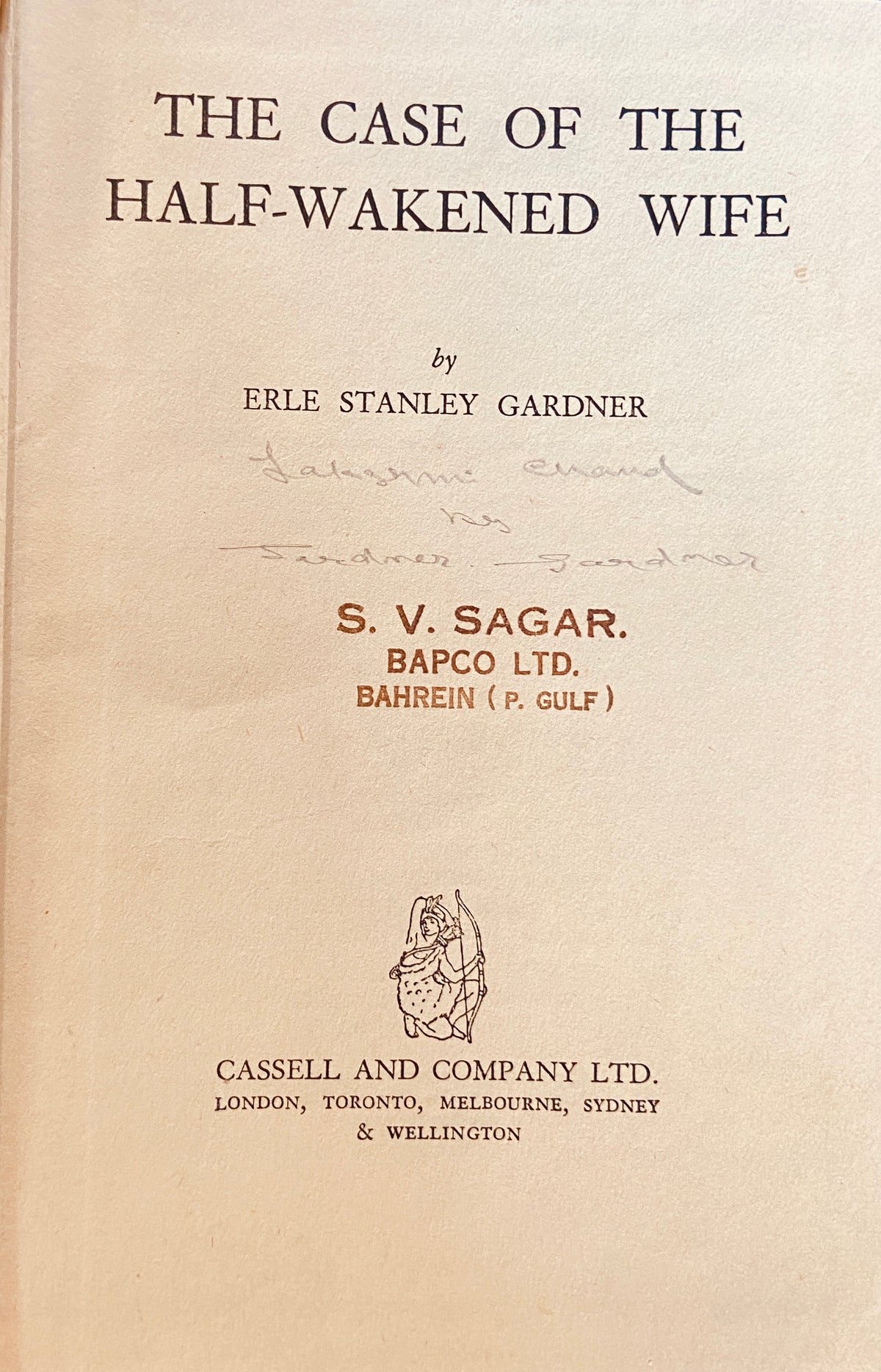 The Case of Half Wakened Wife by Erle Stanley Gardner