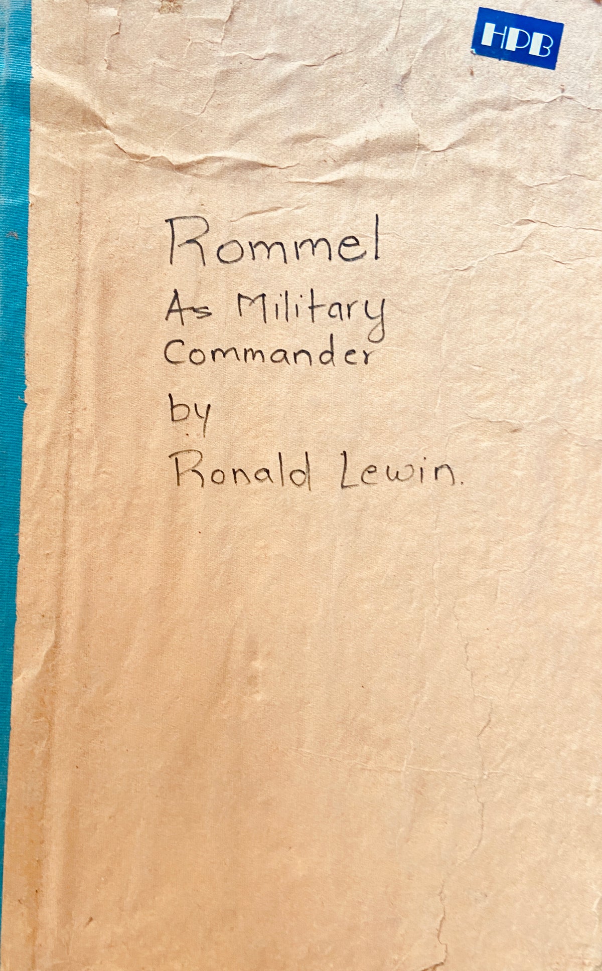 Rommel As Military COmmander by Ronald Lewin
