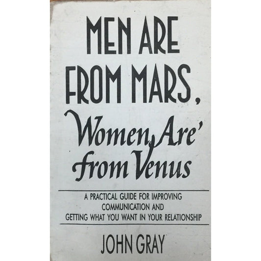 Men Are From Mars by John Gray