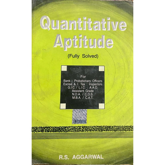 Quantitative Aptitude by R S Aggarwal