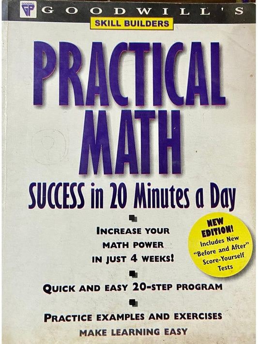 Practical Math Success in 20 Minutes a Day by Judith Robinovitz (D)