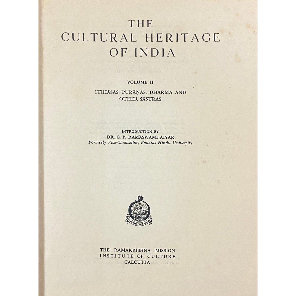 The Cultural Heritage of India 6 Vols by Priyadarshan Ray & S N Sen