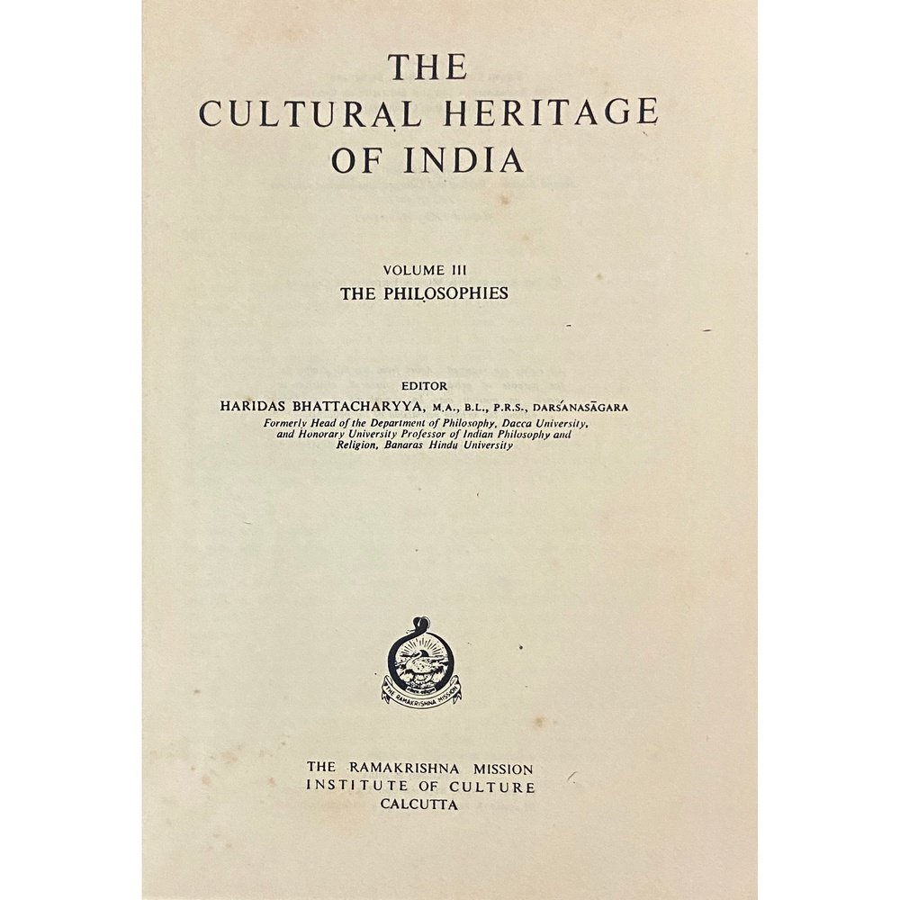 The Cultural Heritage of India 6 Vols by Priyadarshan Ray & S N Sen