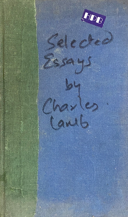 Selected Essays Letters Poems By Charles Lamb