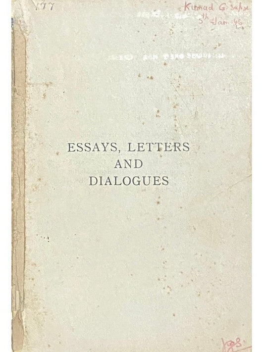 Essays, Letters and Dialogues by Diwan Chand Sharma (No Cover)