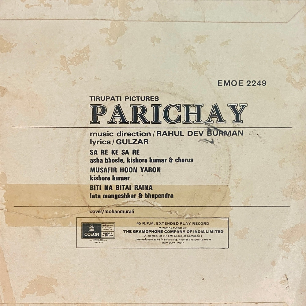Parichay - Movie Vintage LP