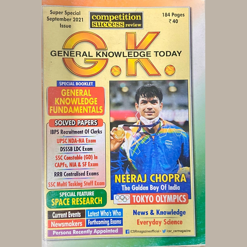 General Knowledge Today Sep 2021