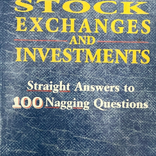 Stock Exchanges and Investments by V Raghnathan