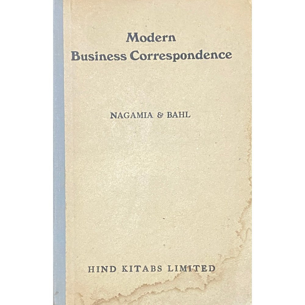 Modern Business Correspondence by Nagamia and Bahl (1949)