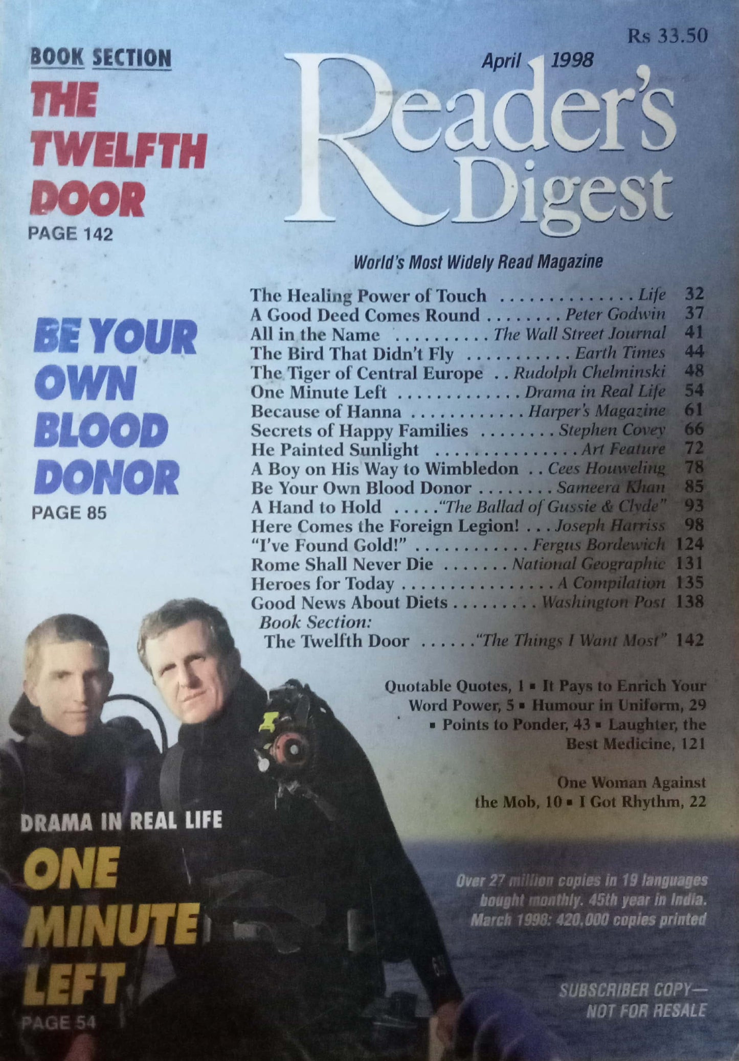 Reader's Digest April 1998