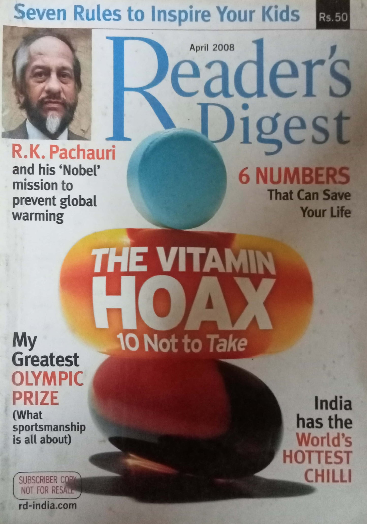 Reader's Digest April 2008