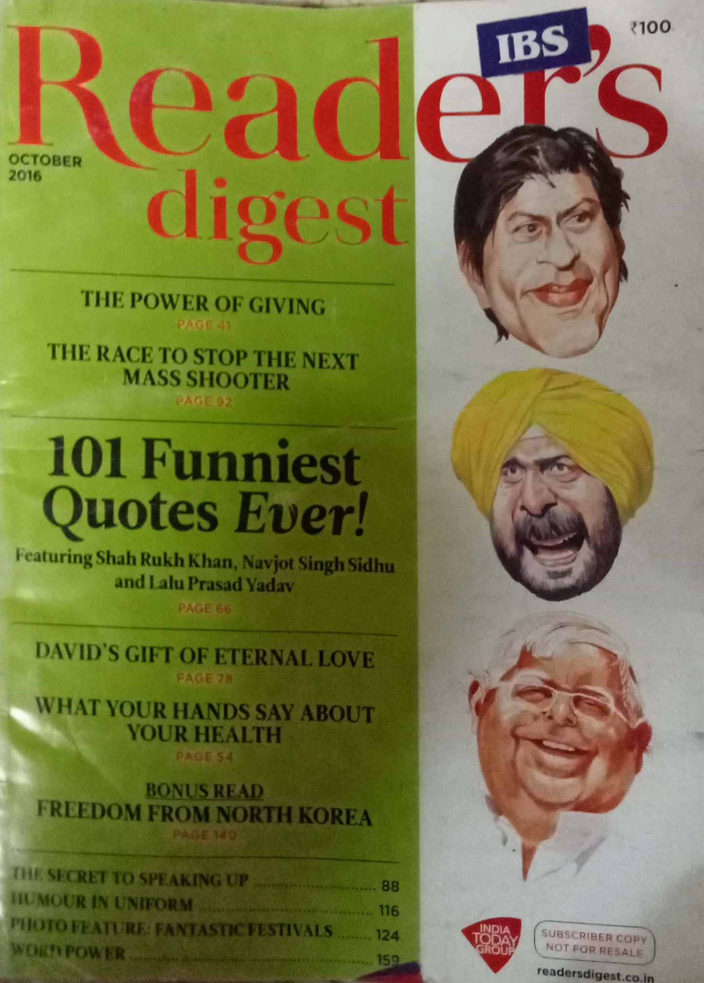 Reader's Digest October 2016
