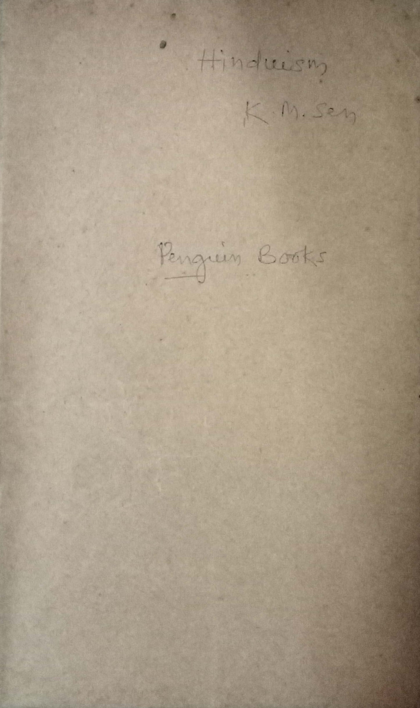 Hinduism K.M. Sen