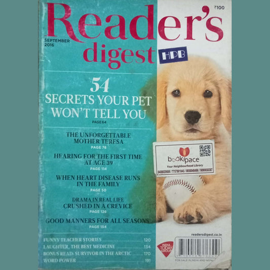 Reader's Digest September 2016