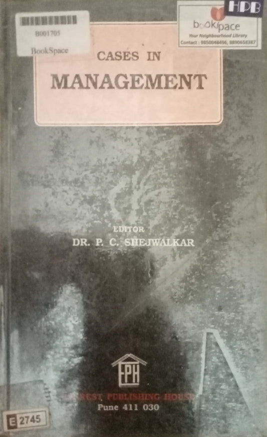 Cases In Management by by Dr. P.G. Shejwalkar