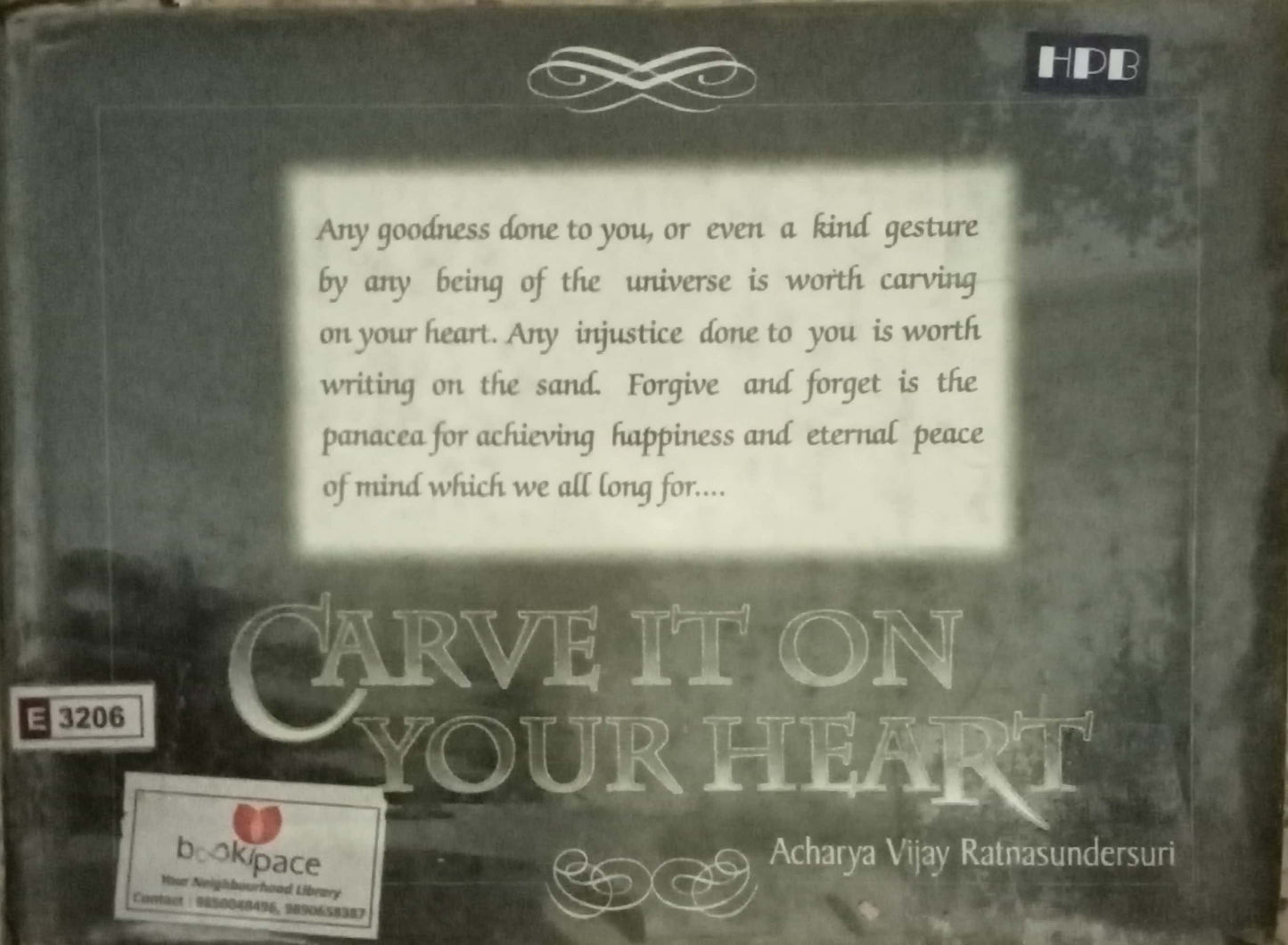 Carve On Your Heart by Aaxharya Vijay Ratnasundersuri (Hard Bond)