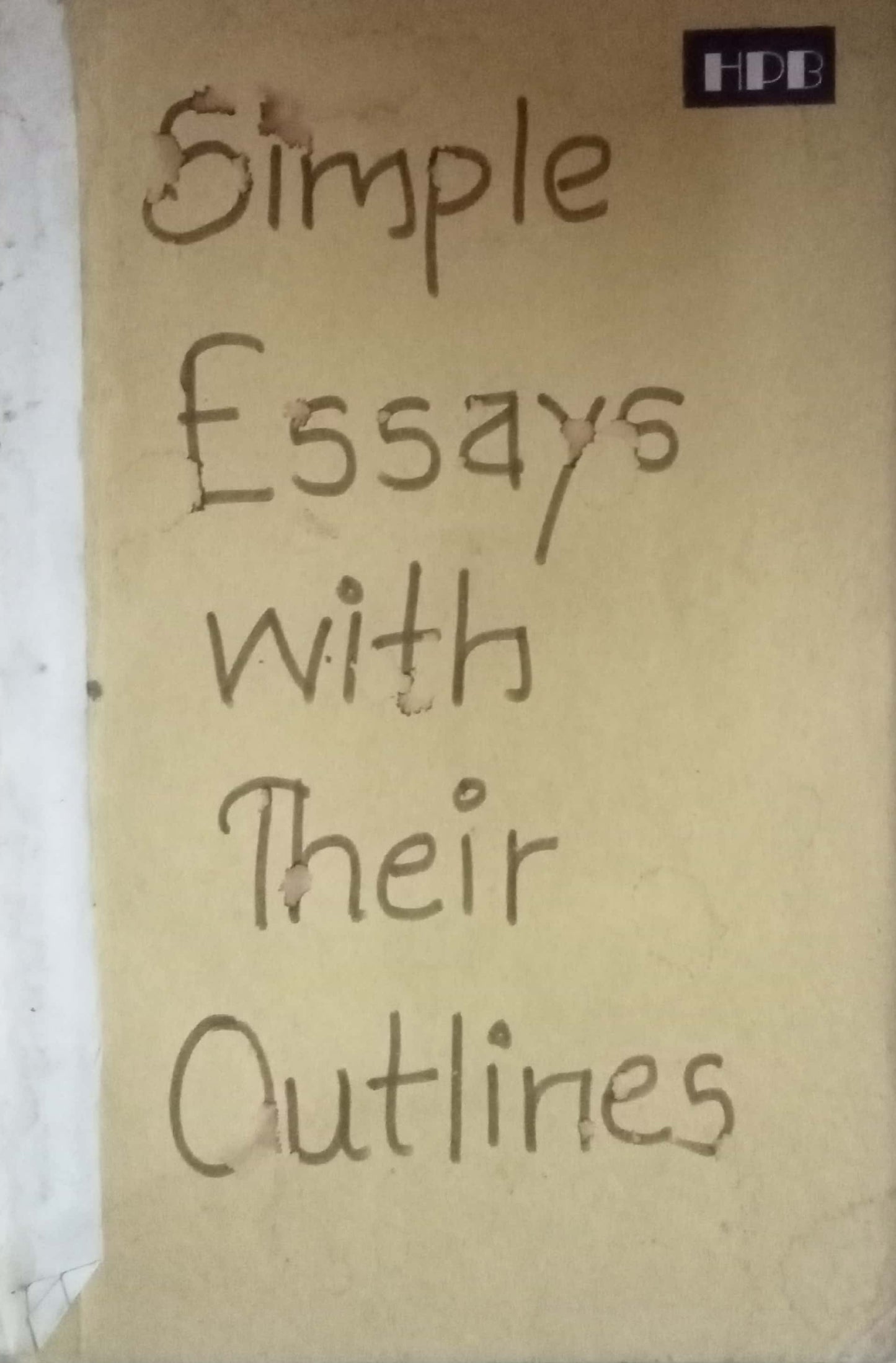 Simple Essays With Their Outlines by M. Macmillan