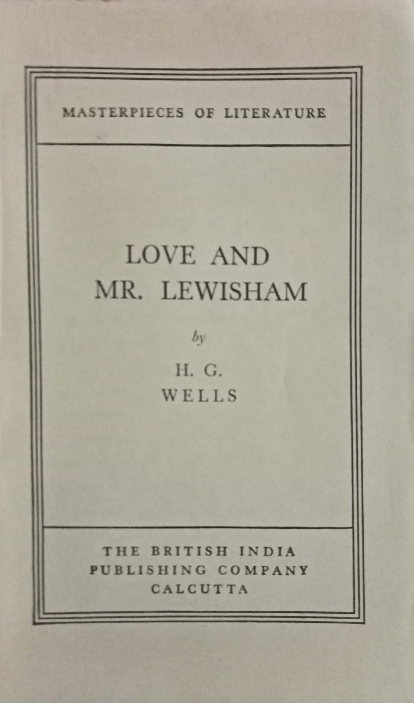 Love And Mr. Lewisham by H.G. Wells (HD)