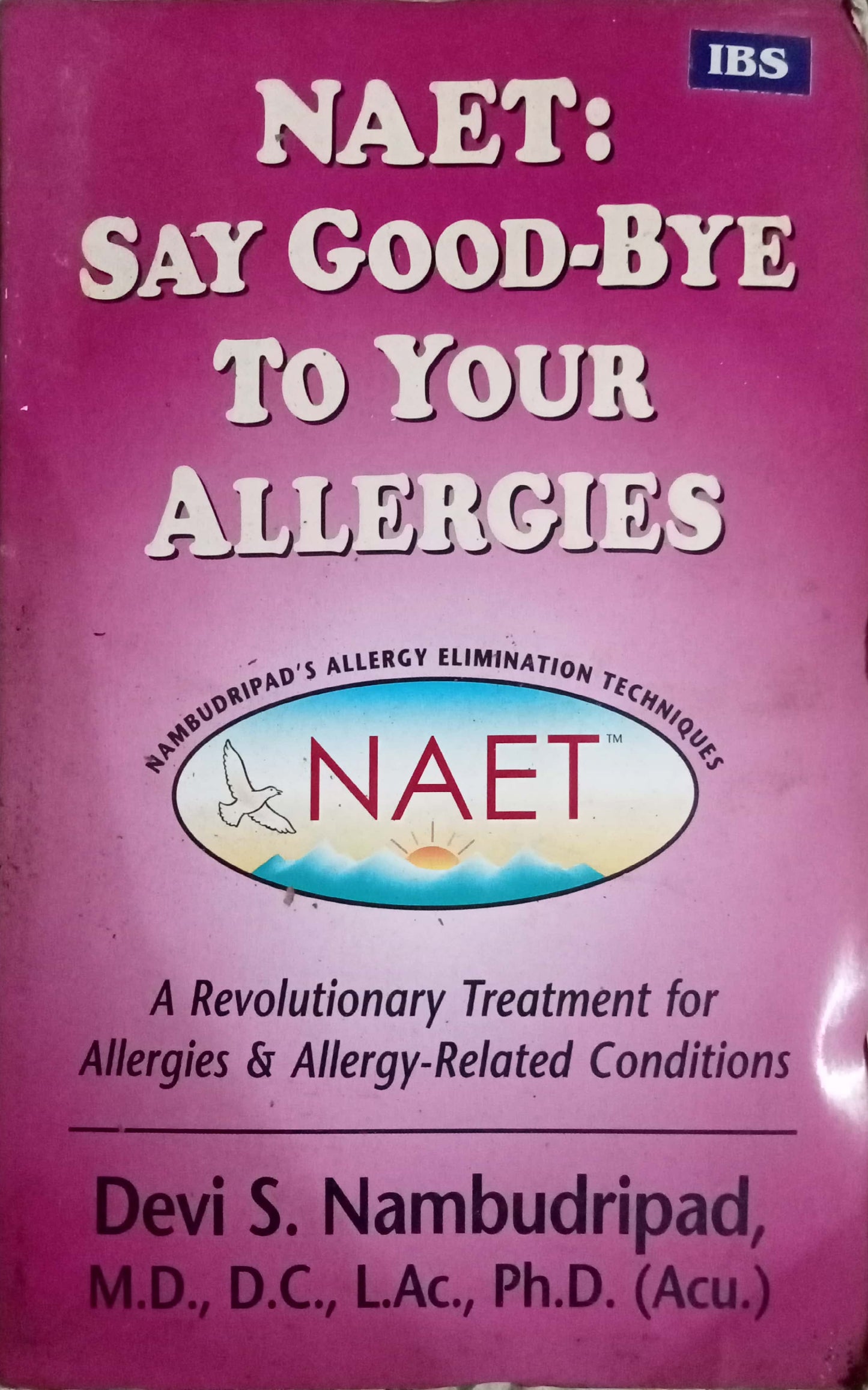 NAET: Say Good-Bye to Your Allergies  by Devi S. Nambudripad