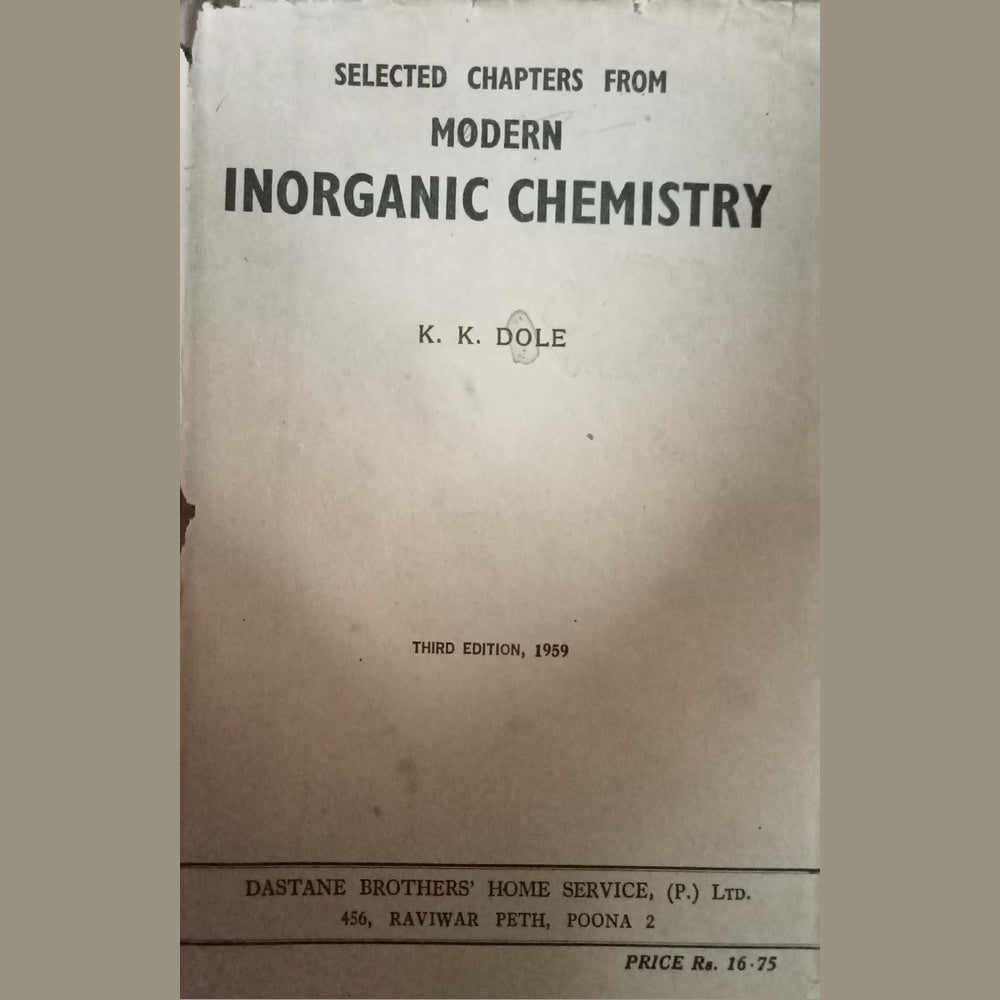 Inorganic Chemistry by K.K. Dole (HD)