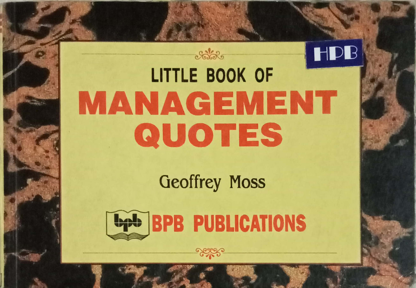 Little Book Of Management Quotes by Geoffrey Moss
