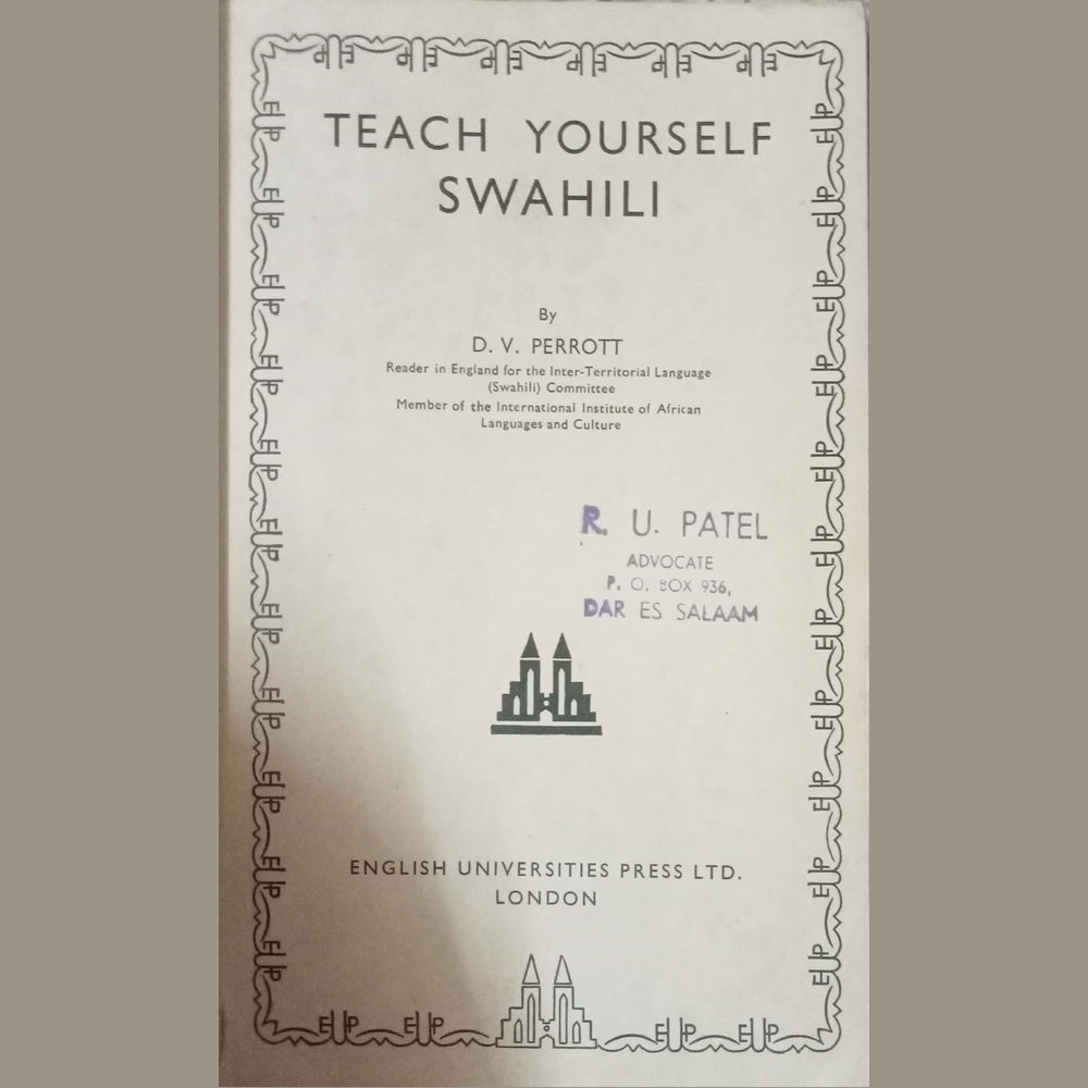 Teach Yourself Swahili by D.V Perrott
