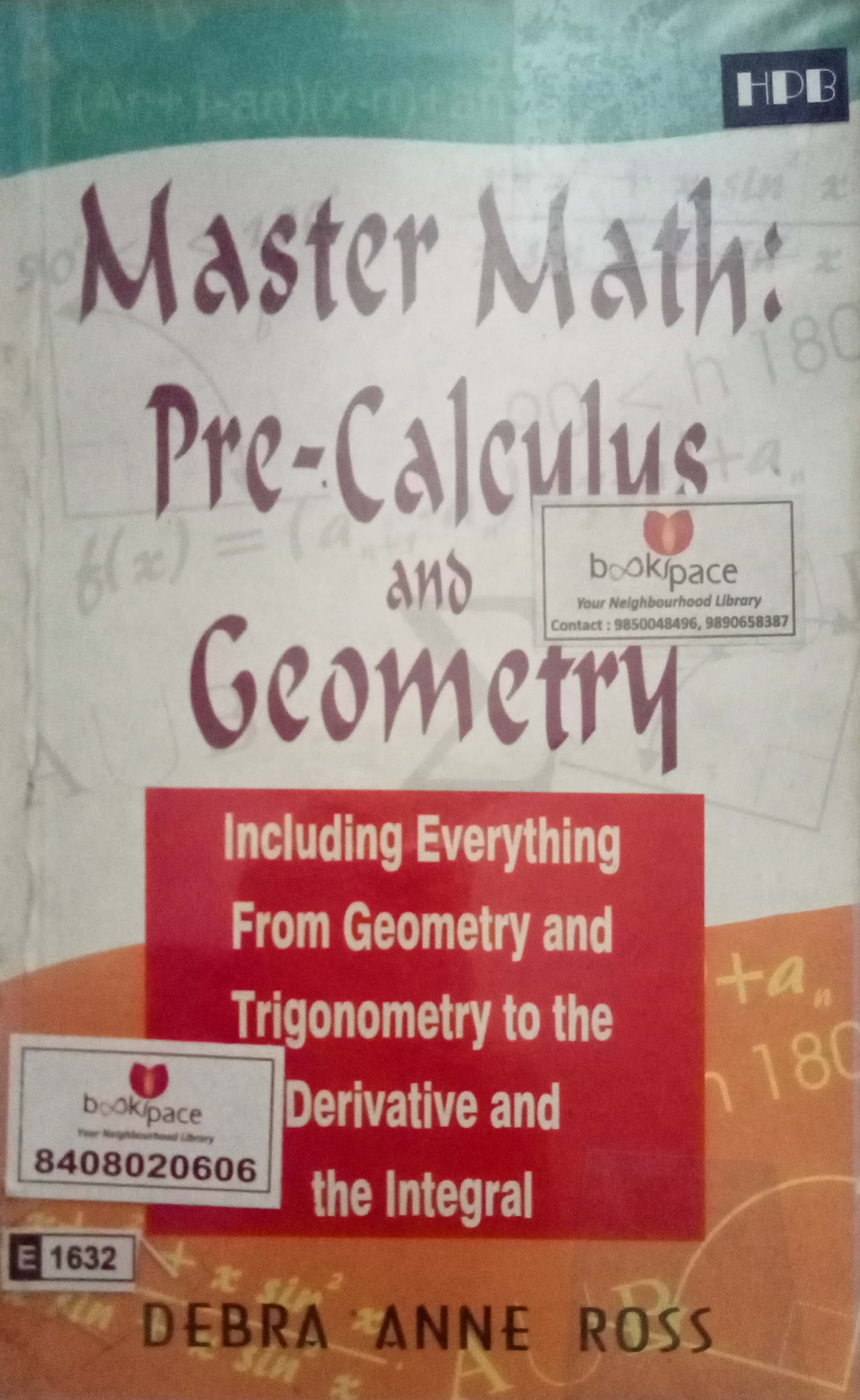 Master Math: Pre-calculus And Geometry by Debra Anne Ross