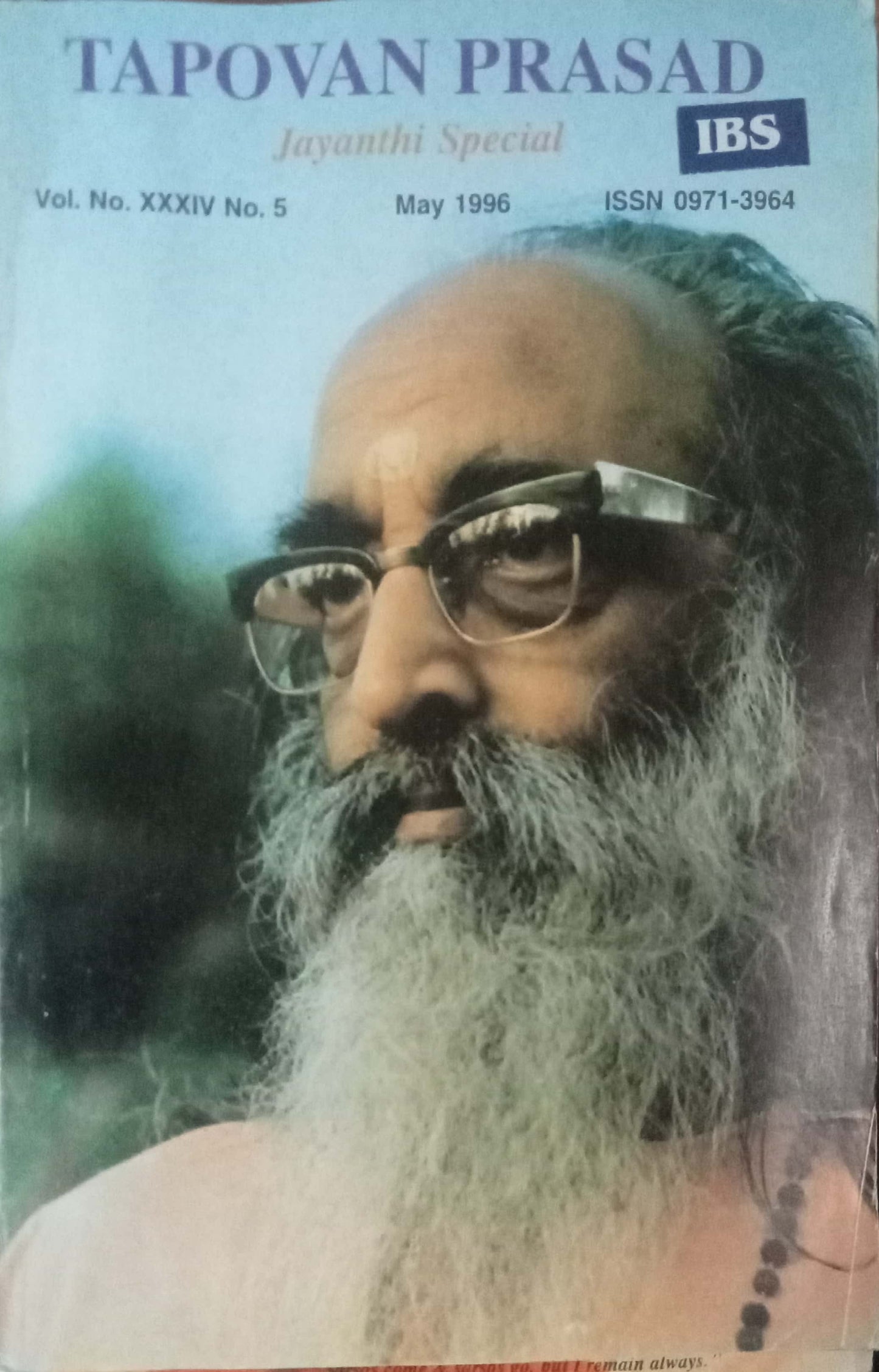 Tapovan Prasad May 1996