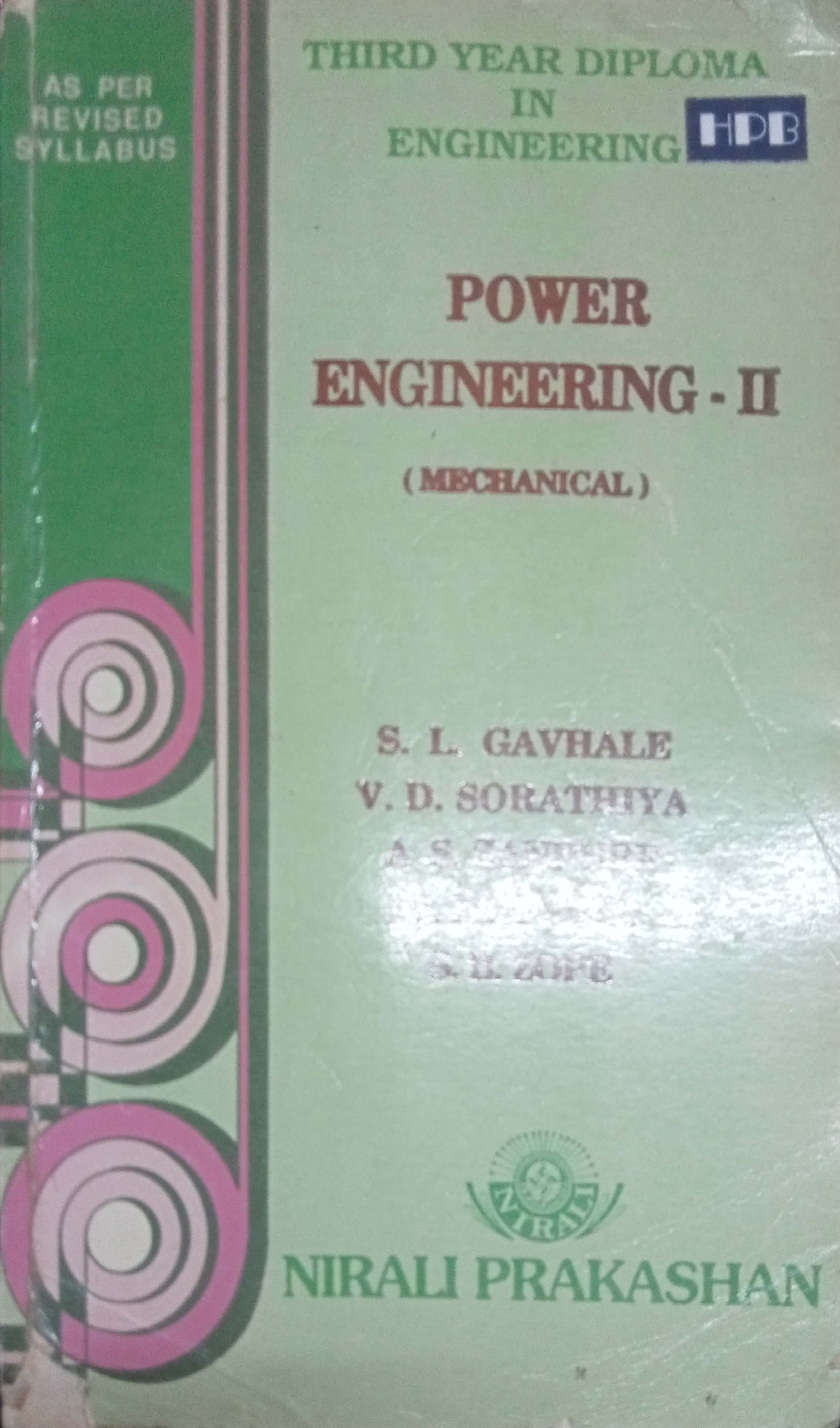 Power Engineering II by S L Gavhale & Others – Inspire Bookspace