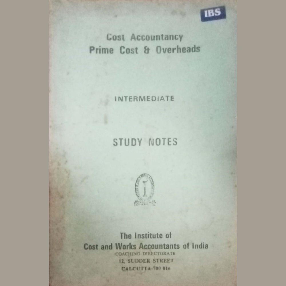 Cost Accountancy Prime Cost & Overheads