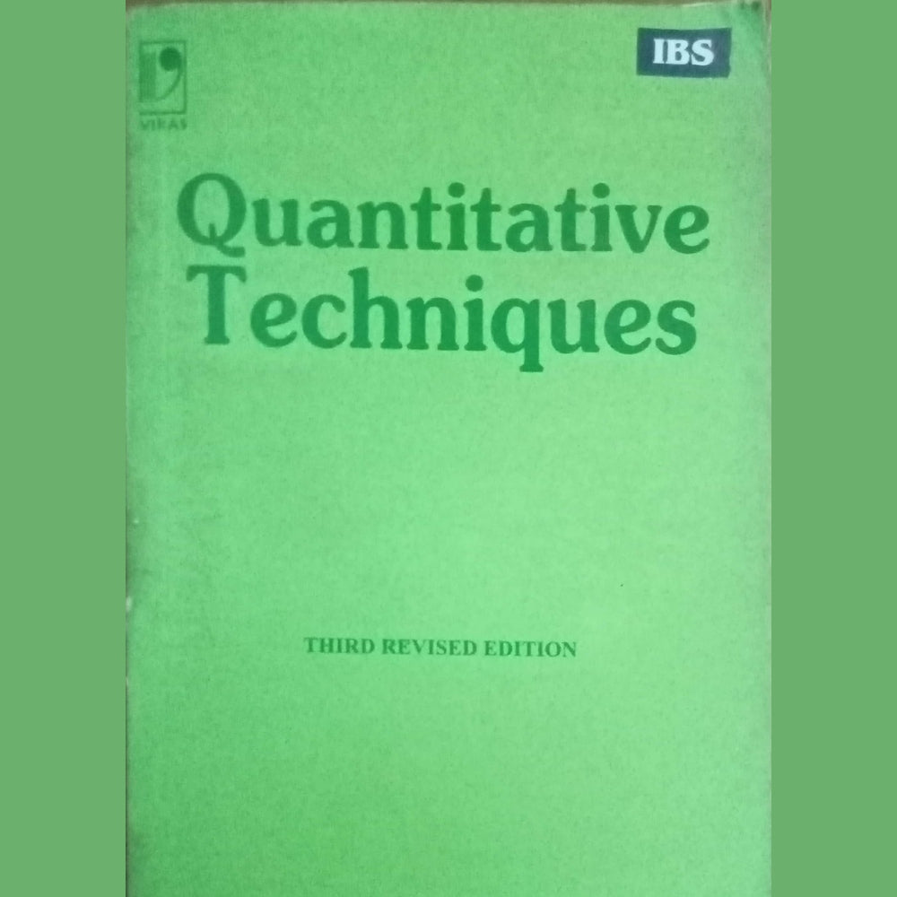Quantitative Techniques by C R Kothari