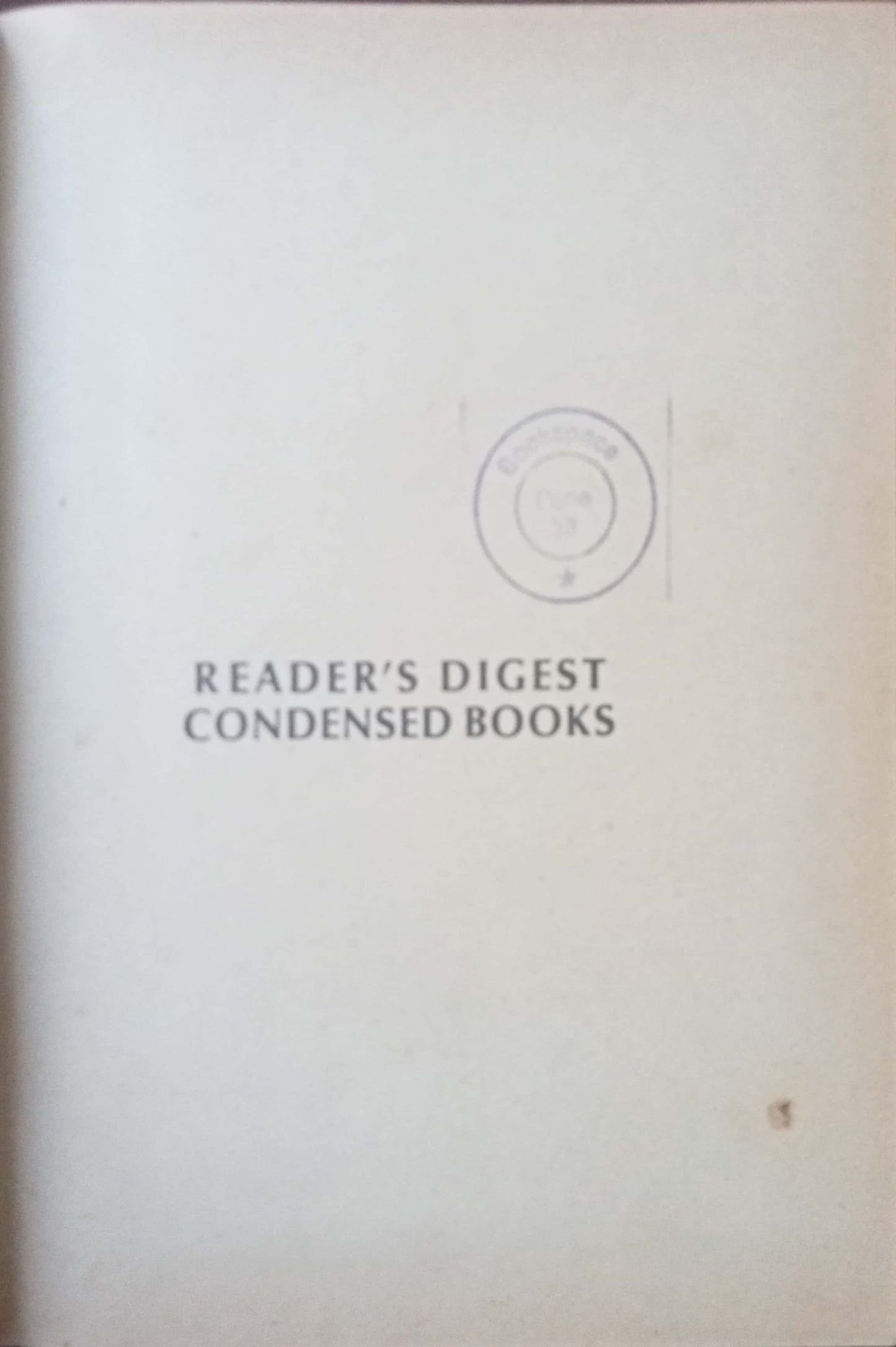 Reader's Digest Condensed Book