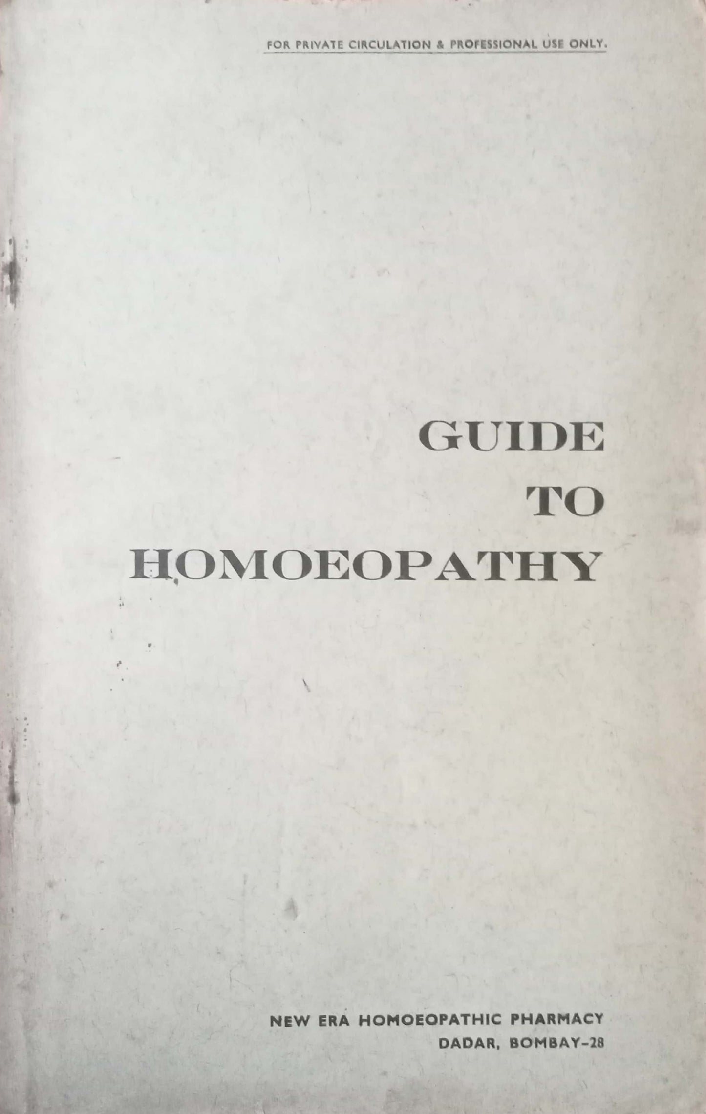 Guide Of Homoeopathy