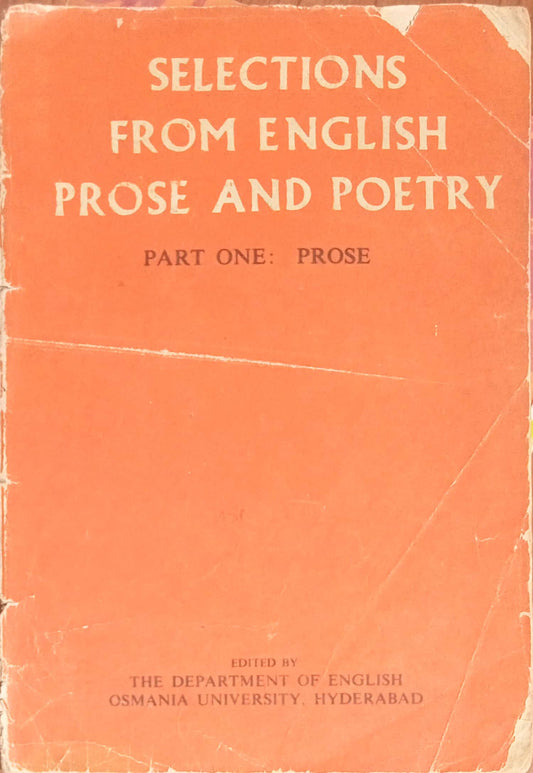 Selections From English Prose And Poetry Part One Prose