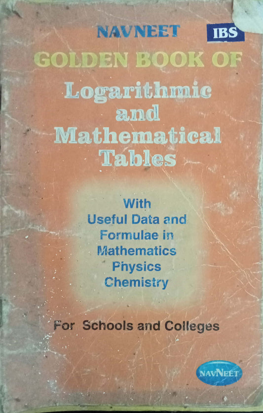 Navneet Golden Book of Logarithmic and Mathematical Tables