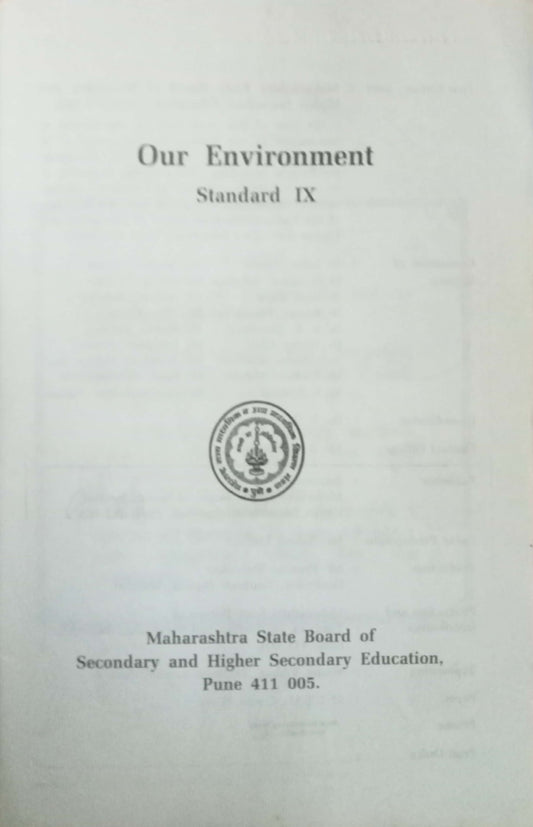 Our Environment STD IX