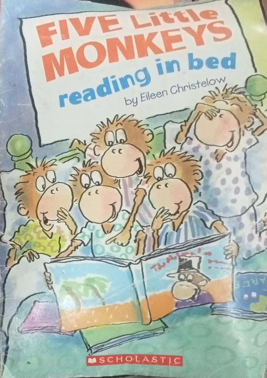 Five Little Monkeys Reading In Bed by Eileen Christelow