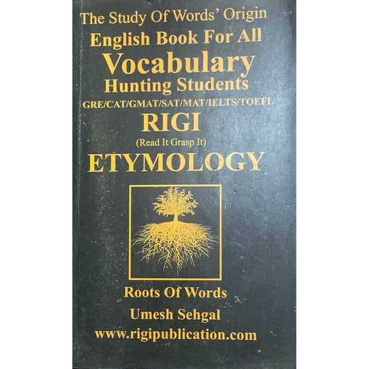 The Study of Words English Book for all Vocabulary Hunting Students