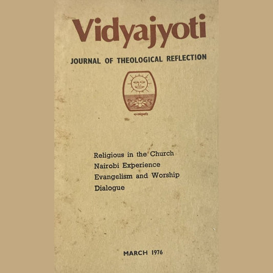 Vidyajyoti Journal of Theological Reflection