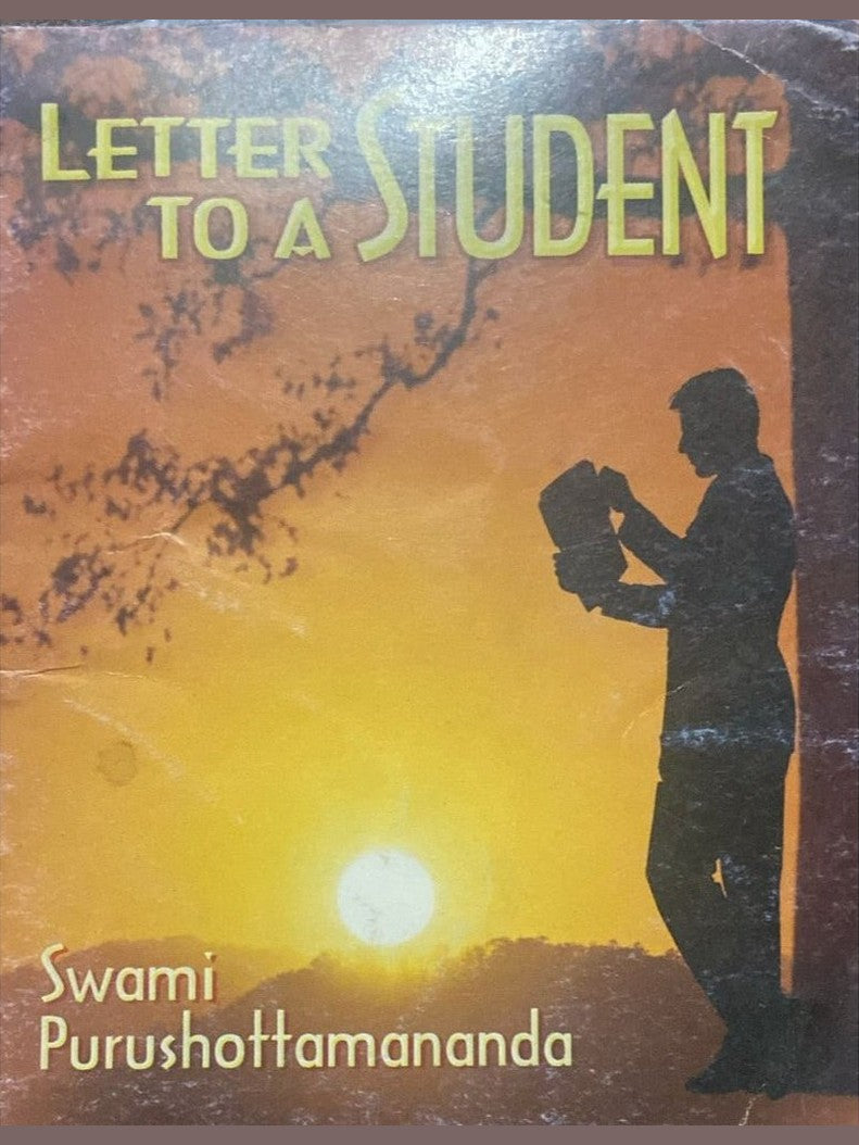 Letter to a Student by Swami Purushottamananda (P)