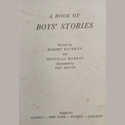 A BOOKS OF BOY'S STORIES