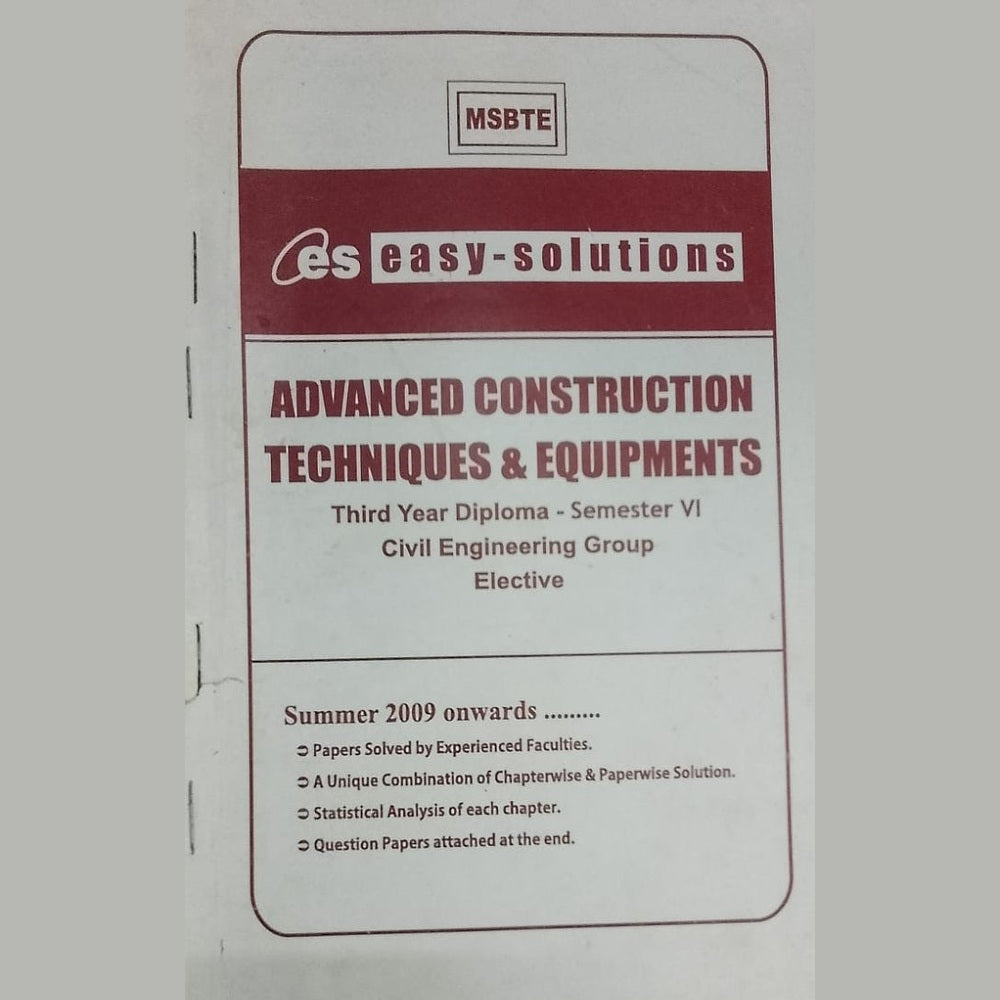 Advance Construction Techniques and Equipments