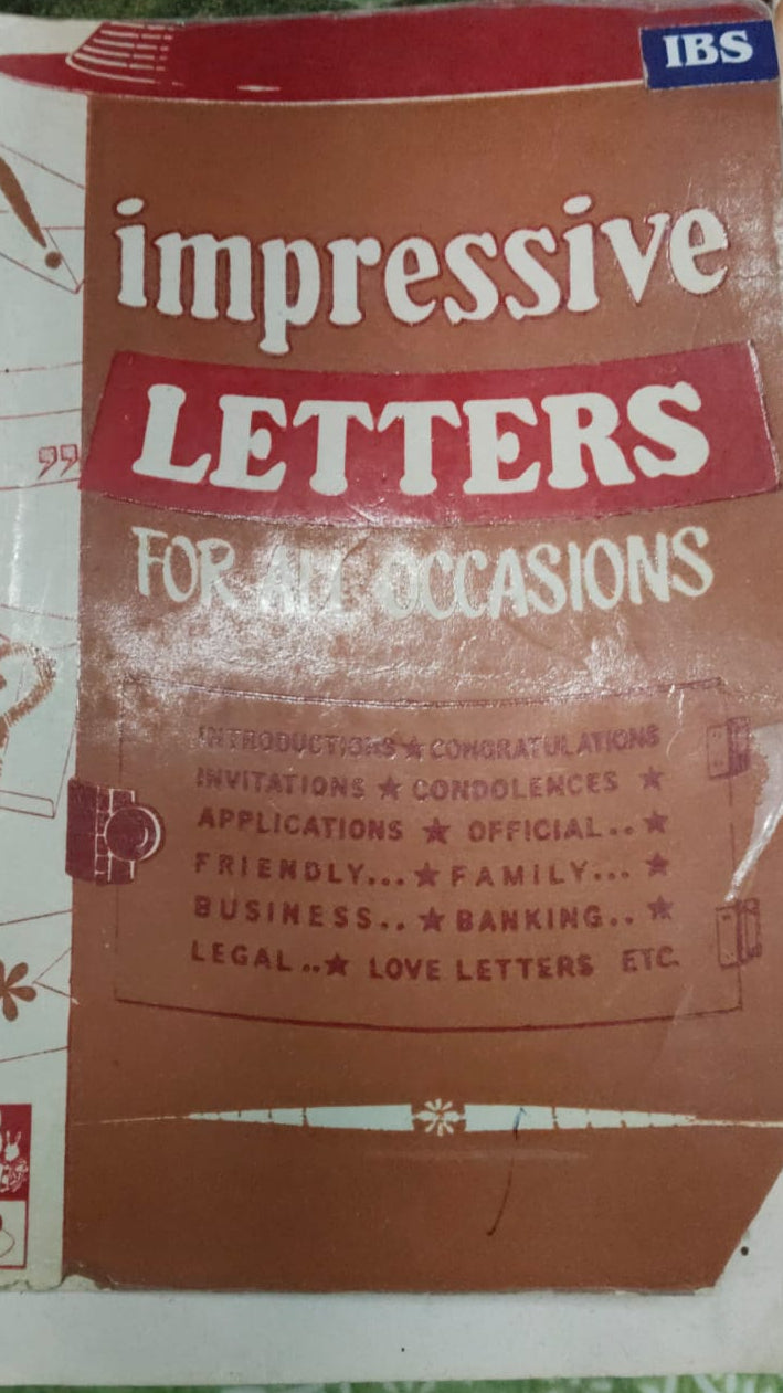 IMPRESSIVE LETTERS FOR ALL OCASSIONS