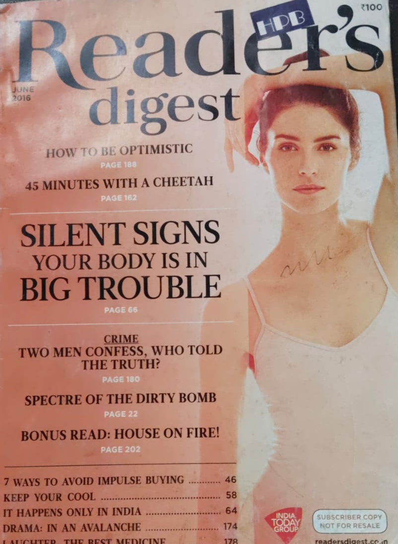 READER'S DIGEST JUNE 2016