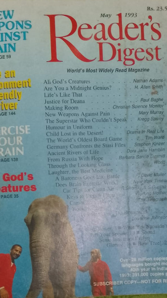 THE READER'S DIGEST MAY 1993